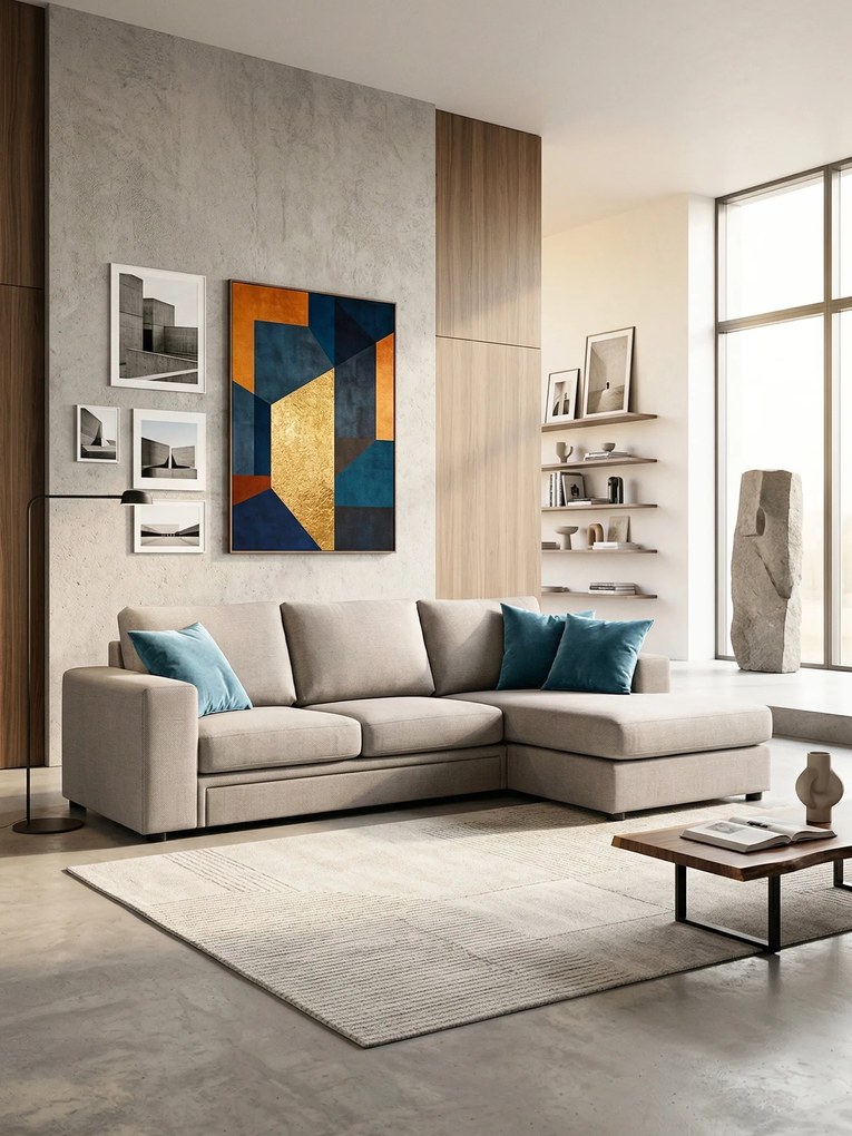 Ъглов диван Lina plus-Mpez Anoixto-265 x 170 cm-Left