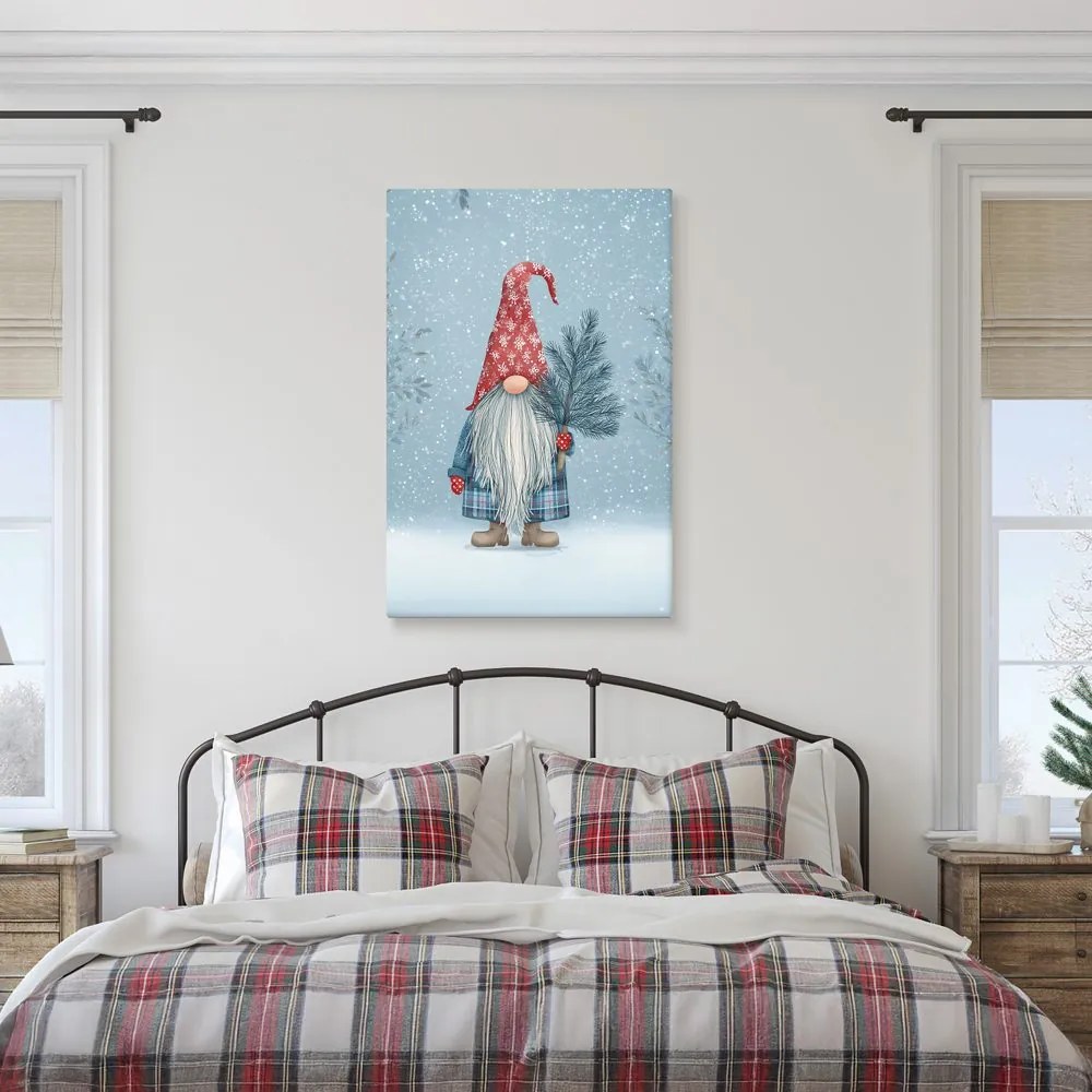 Картина на платно – Коледна магия с джудже