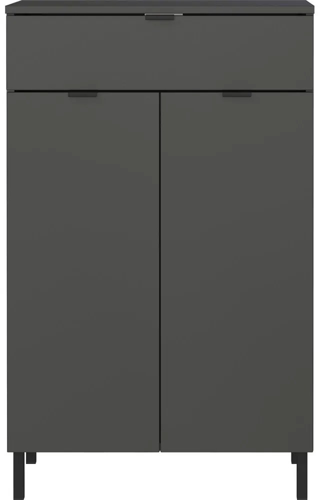 Антрацитен висок шкаф за баня 60x97 cm Arcena – Germania