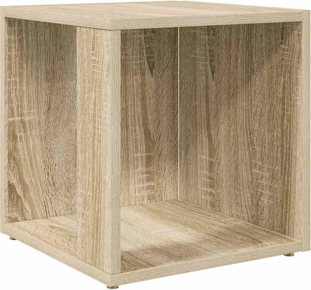 809011 vidaXL Странична маса, дъб сонома, 33x33x34,5 см, инженерно дърво