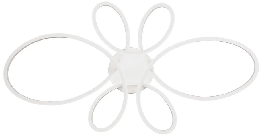 Бяла LED светлина за таван 45,5x83 см Fly - Trio