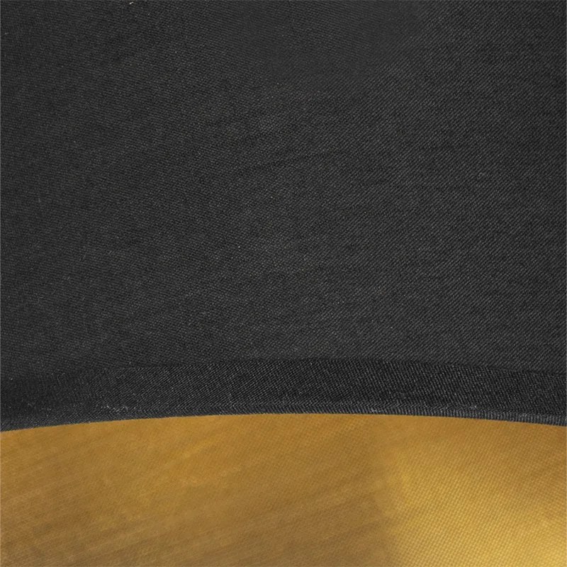 Модерна стенна лампа черна и златиста с лампа за четене - Renier