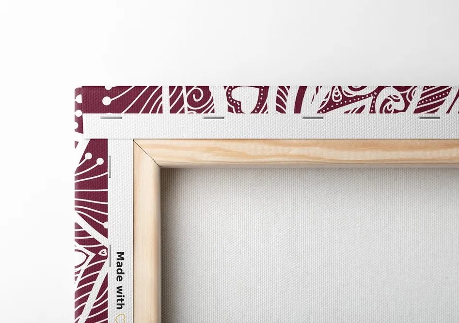 Картина на платно – Мандала хармония на розов фон