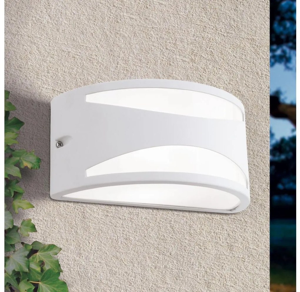 Orion - Външно стенно осветително тяло SHELL 1xE27/40W/230V IP54 бяло