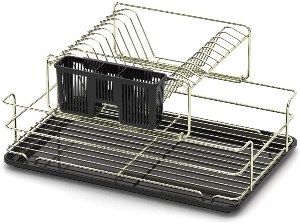 СУШИЛНИК ЗА СЪДОВЕ TEKNO TEL KB-015G , 2нива , златисто