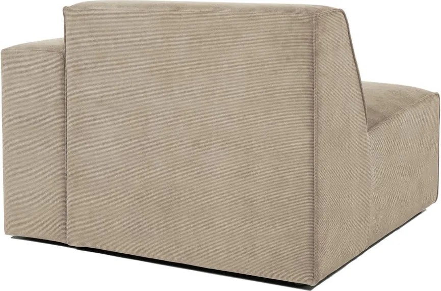 Бежов велурен модул на дивана (десен ъгъл) Sting - Scandic