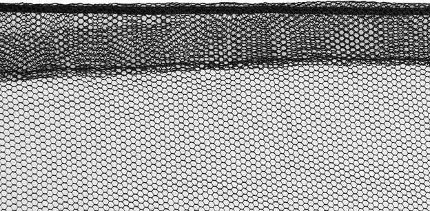 Мрежа против комари за градински чадър 3,5 м - черна