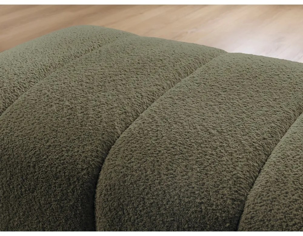 Зелена табуретка от прежда с примки от букле Annecy – Bobochic Paris