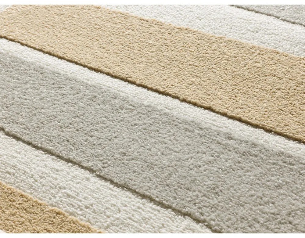 Килим в светлосив и кремав цвят 80x150 cm Flora – Universal