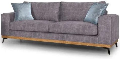 Триместен диван Dysine-Сиво