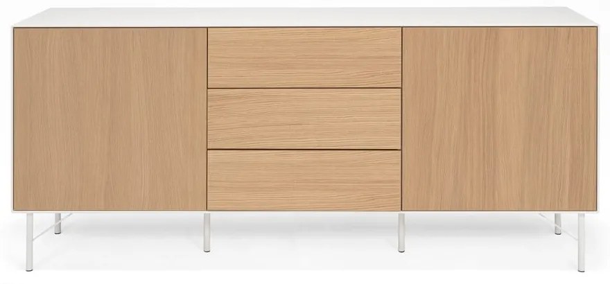 Бял скрин с дъбови врати Edge by Hammel - Hammel Furniture