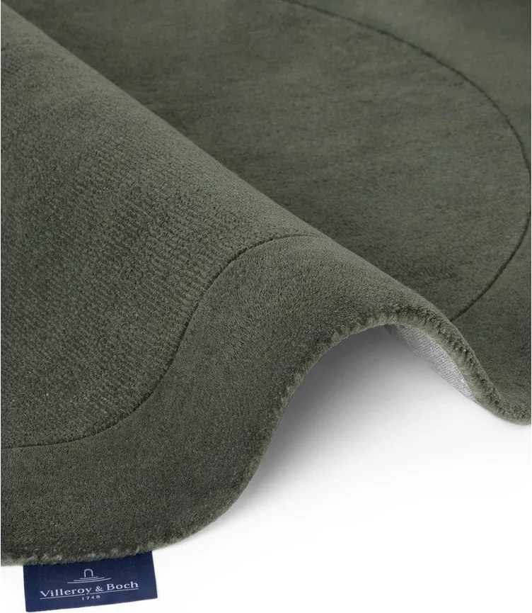 Тъмнозелен ръчно изработен килим със смес от вълна 125x200 cm Kari Organic – Villeroy&amp;Boch