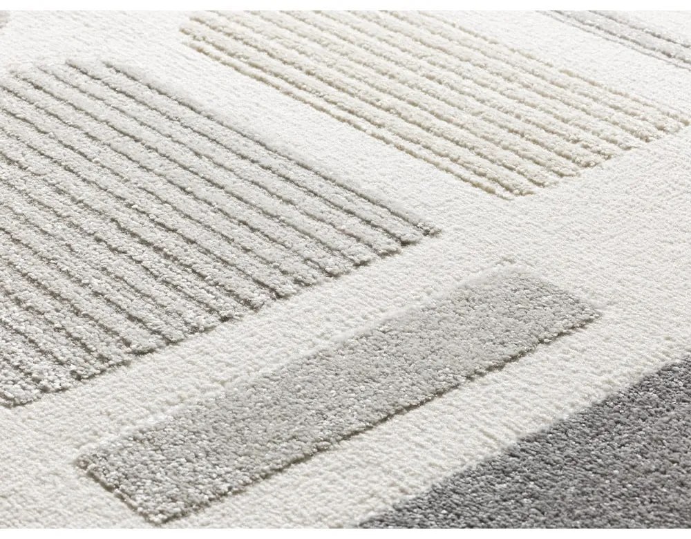 Килим в светлосиво и слонова кост 133x190 cm Flora – Universal