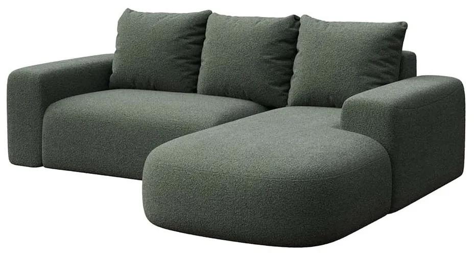 Зелен ъглов диван (десен ъгъл) Feiro - MESONICA