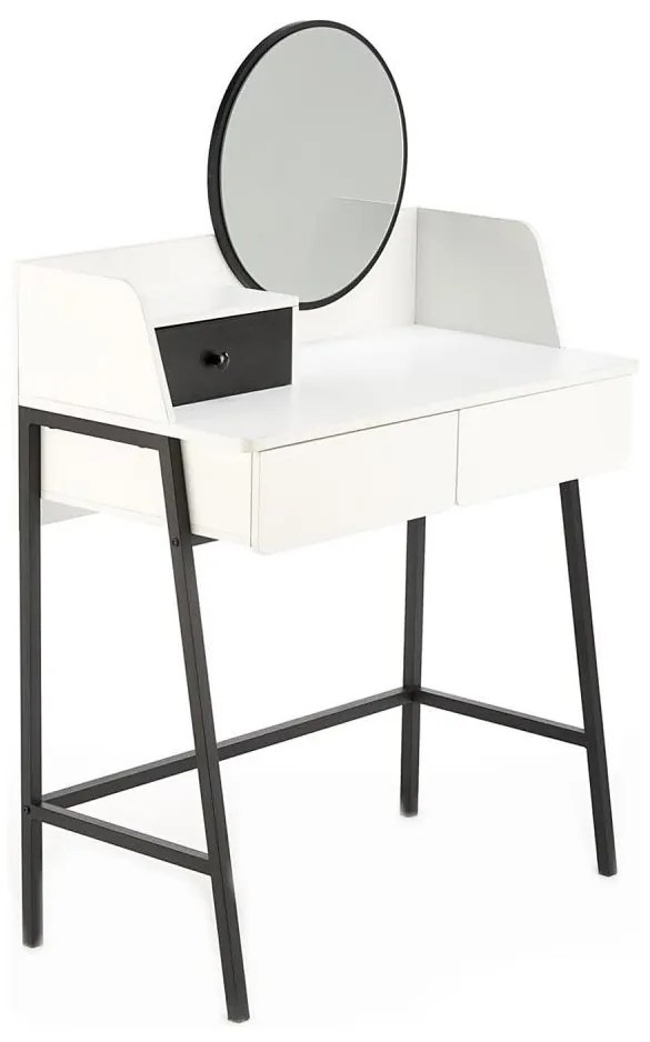 Маса за преобличане AGNES 120x80 см бял/черен