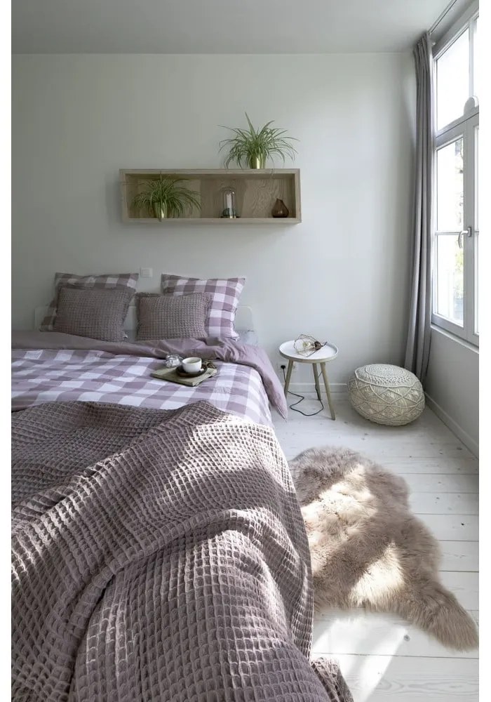 Синьо памучно спално бельо за единично легло 140x200 cm Emma - Tiseco Home Studio