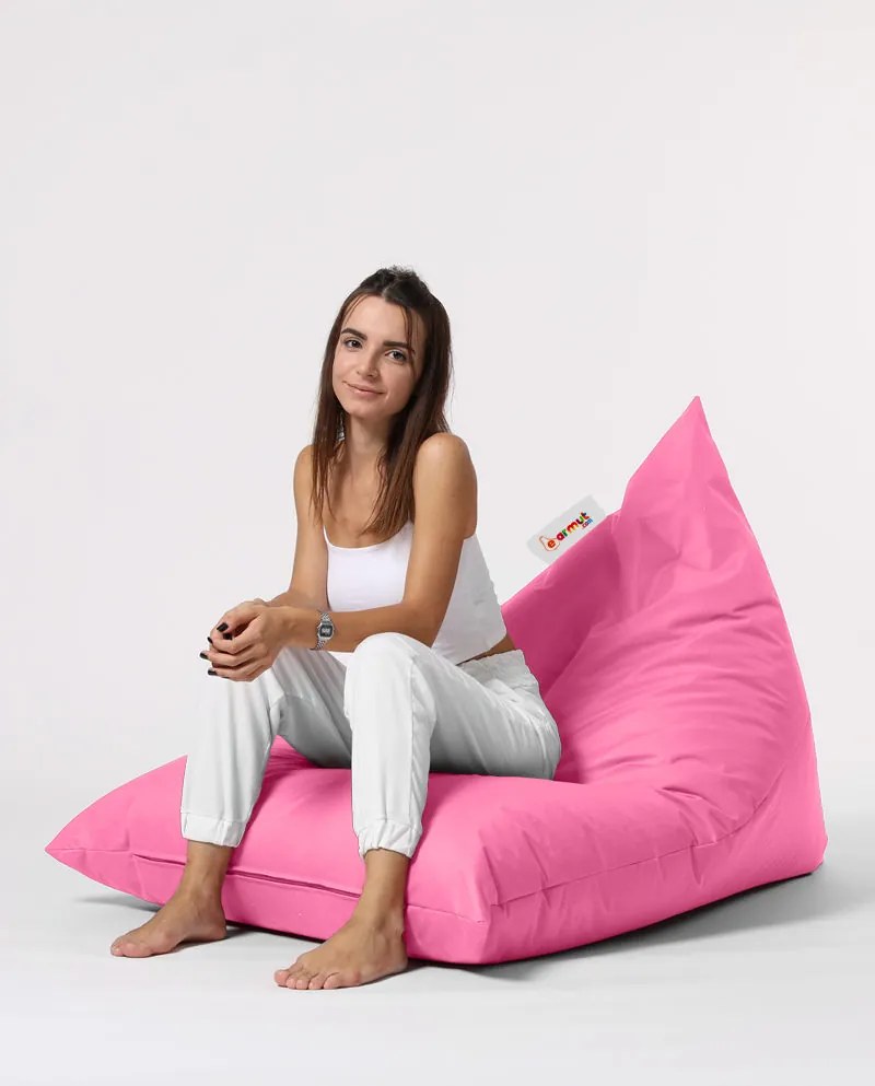 Градински пуф Pyramid Big Bed Pouf, цвят Розов