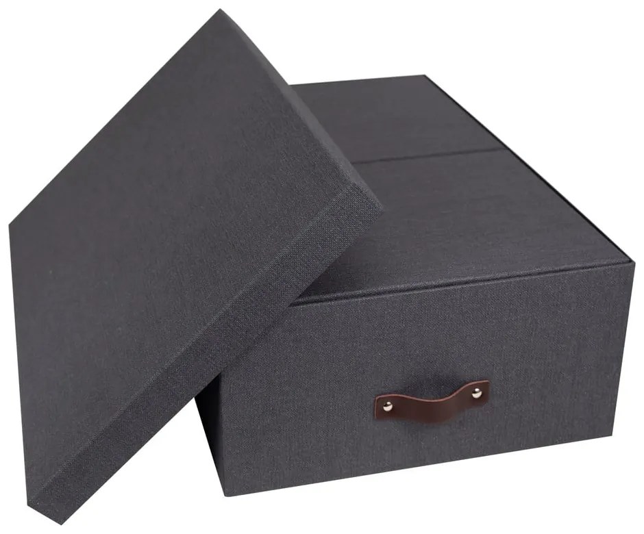 Комплект от 3 черни кутии за съхранение Inge - Bigso Box of Sweden