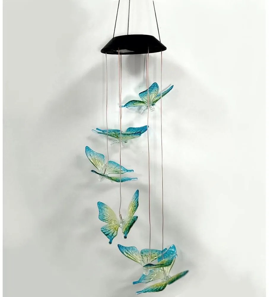 LED RGB соларна лампа 6xLED/1,2V 300 mAh IP44 пеперуда