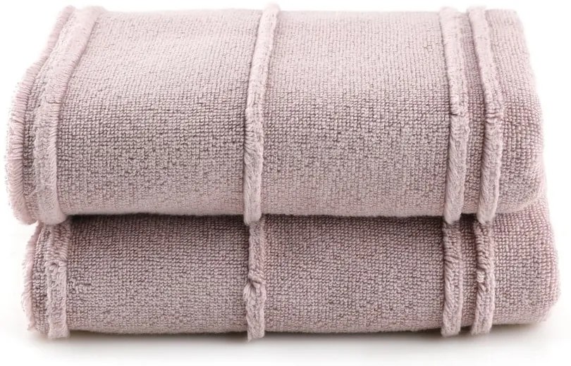 Розови кърпи в комплект от 2 бр. от тери 50x90 cm Arden – Foutastic