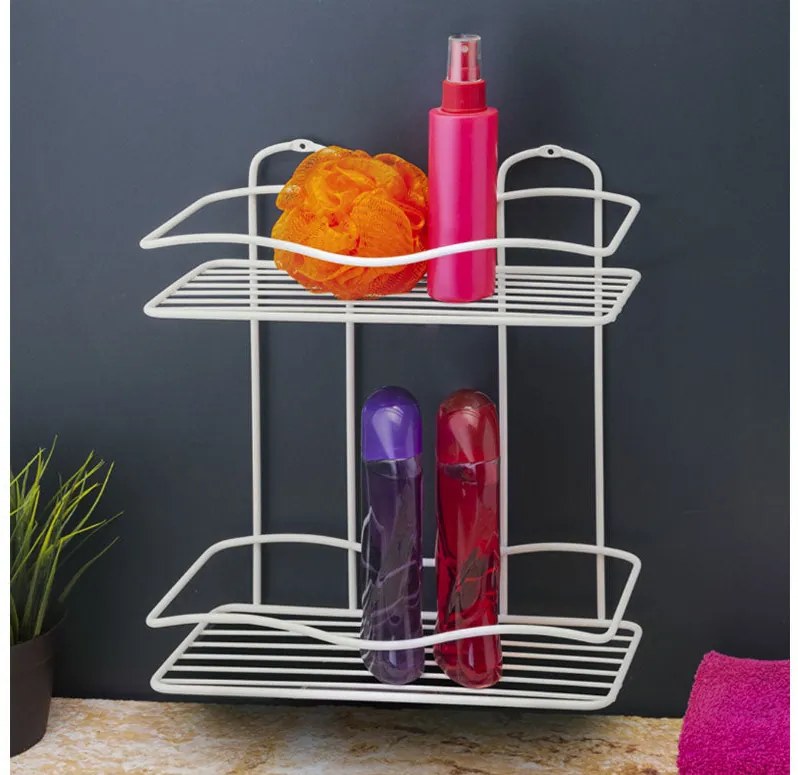 ПОСТАВКА ЗА БАНЯ TEKNO TEL BK-012W 2 нива бяло