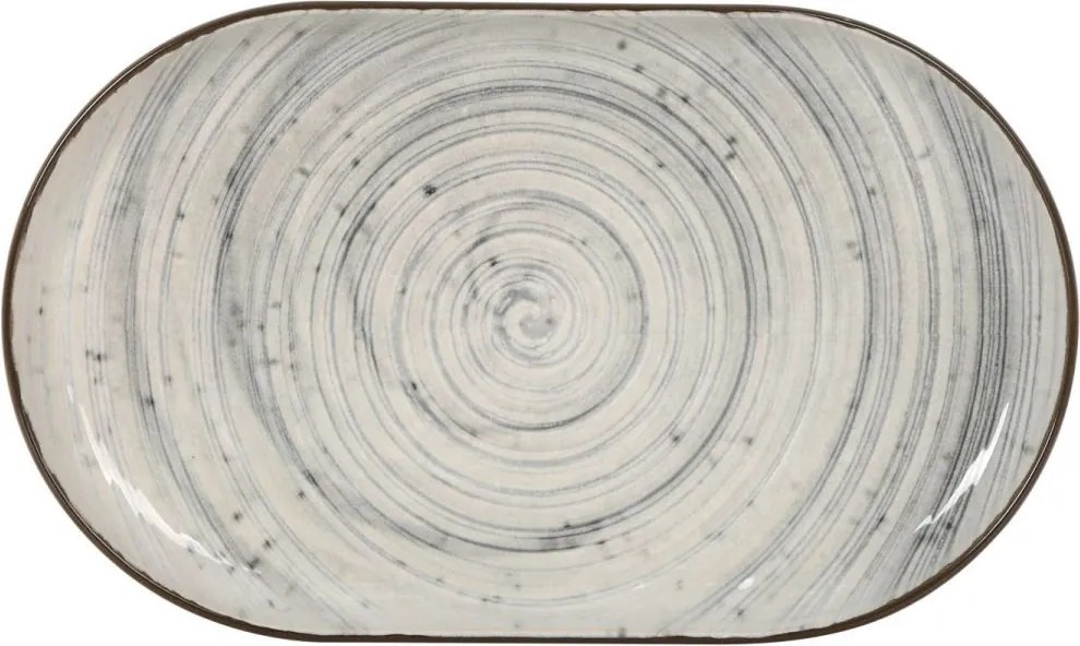 Плато овал LA MEDITERRANEA Vortex, 25x15 cm, порцелан