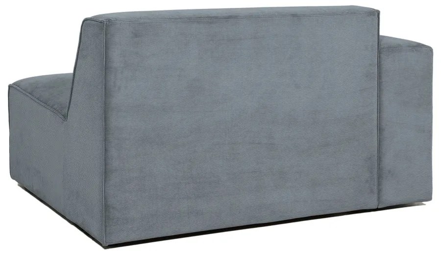 Сив модулен диван от рипсено кадифе (ляв ъгъл) Sting – Scandic