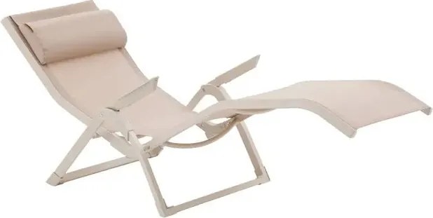 Сгъваем шезлонг Hesperide Decima, Алуминий - Маслина/Графит