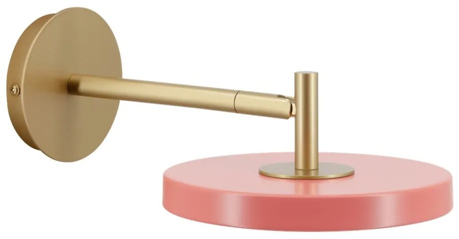 Розова LED затъмняваща се стенна лампа ø 15 cm Asteria Wall Short – UMAGE