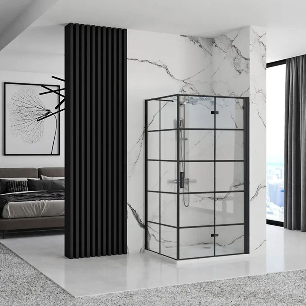 Душ кабина Rea Molier Black 100x90
