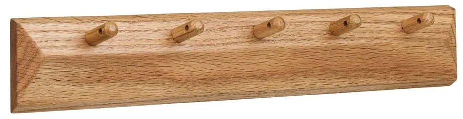 Стенна закачалка от масивен дъб в естествен цвят 50 cm Barco – House Nordic