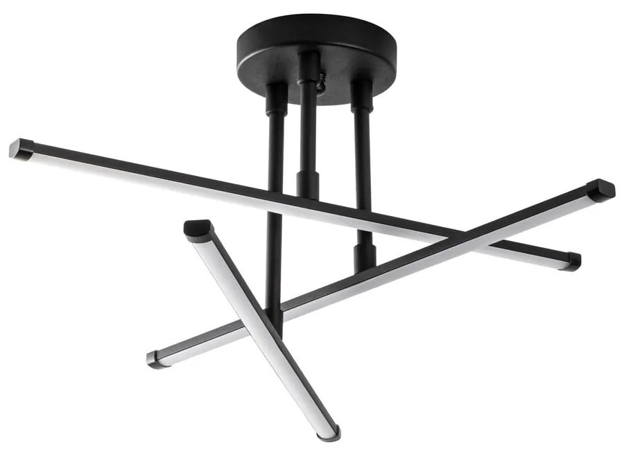 Черно LED осветително тяло за таван 26x51 cm Ledflower – Opviq lights