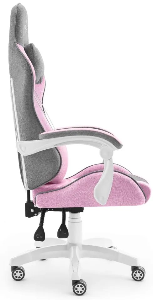 Геймърски стол Rainbow Pink Gray Mesh