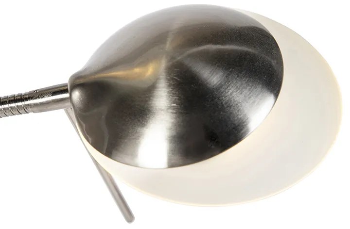 Модерна подова лампа стомана с LED и димер - Lexus