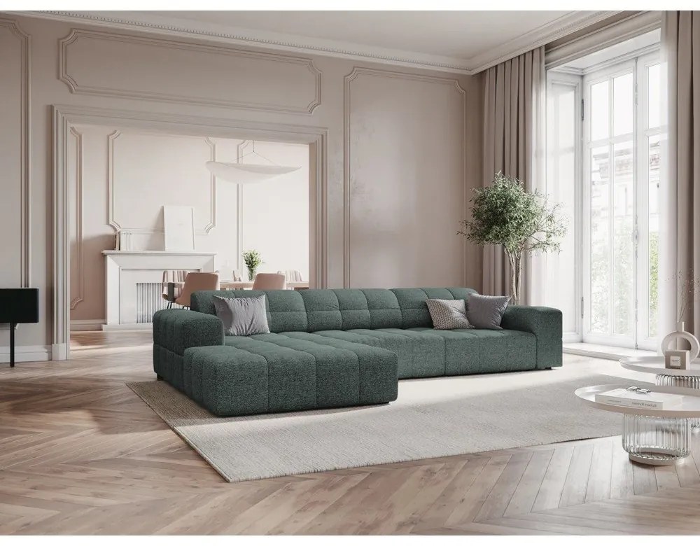 Тюркоазен ъглов диван (ляв ъгъл) Chicago - Cosmopolitan Design