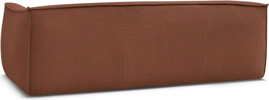 Оранжев диван от рипсено кадифе 242 cm Giorgia – Bobochic Paris