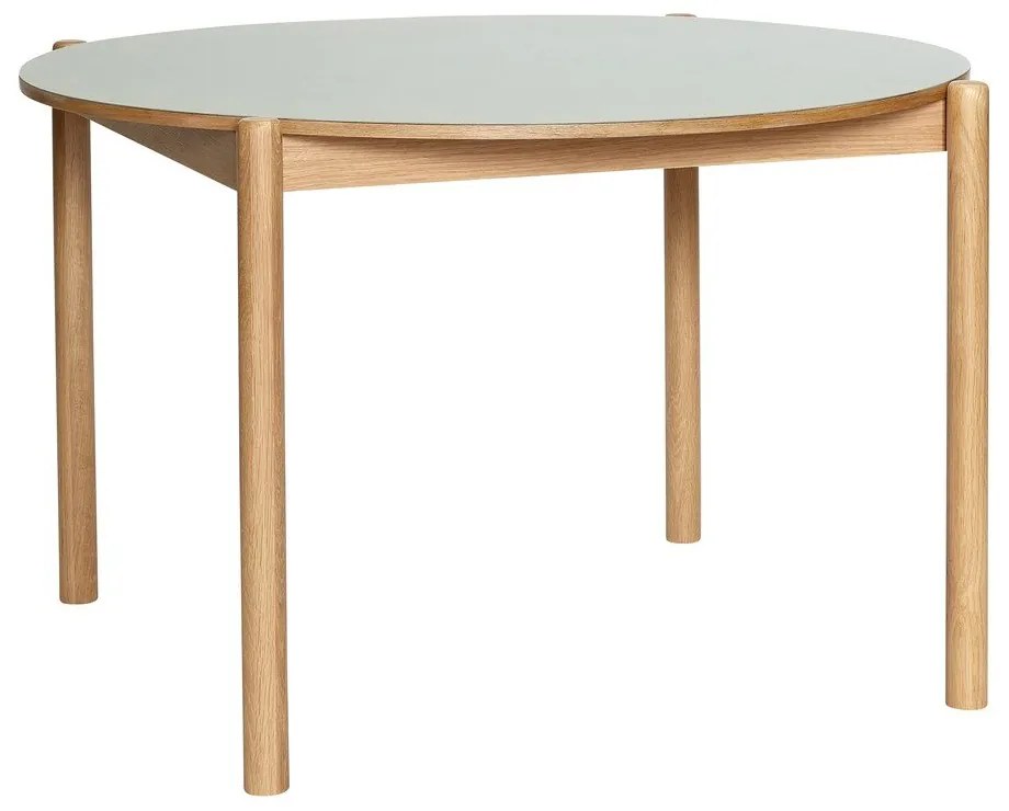 Кръгла трапезна маса от масивен дъб ø 115 cm Oblique – Hübsch