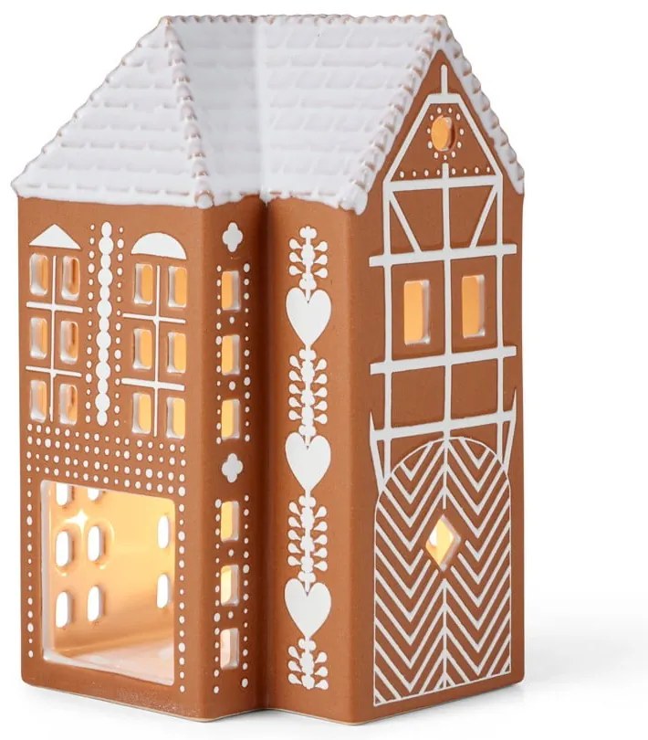 Керамичен свещник за чаена свещ Gingerbread Lighthouse – Kähler Design