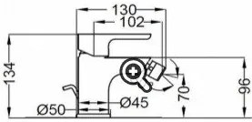 Смесител за биде Α/Β TEOREMA KART