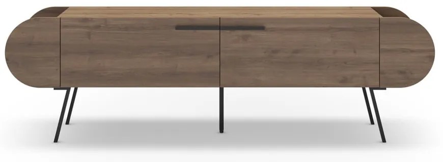 ТВ масичка от естествен орех 195x57 cm Saluso - Marckeric