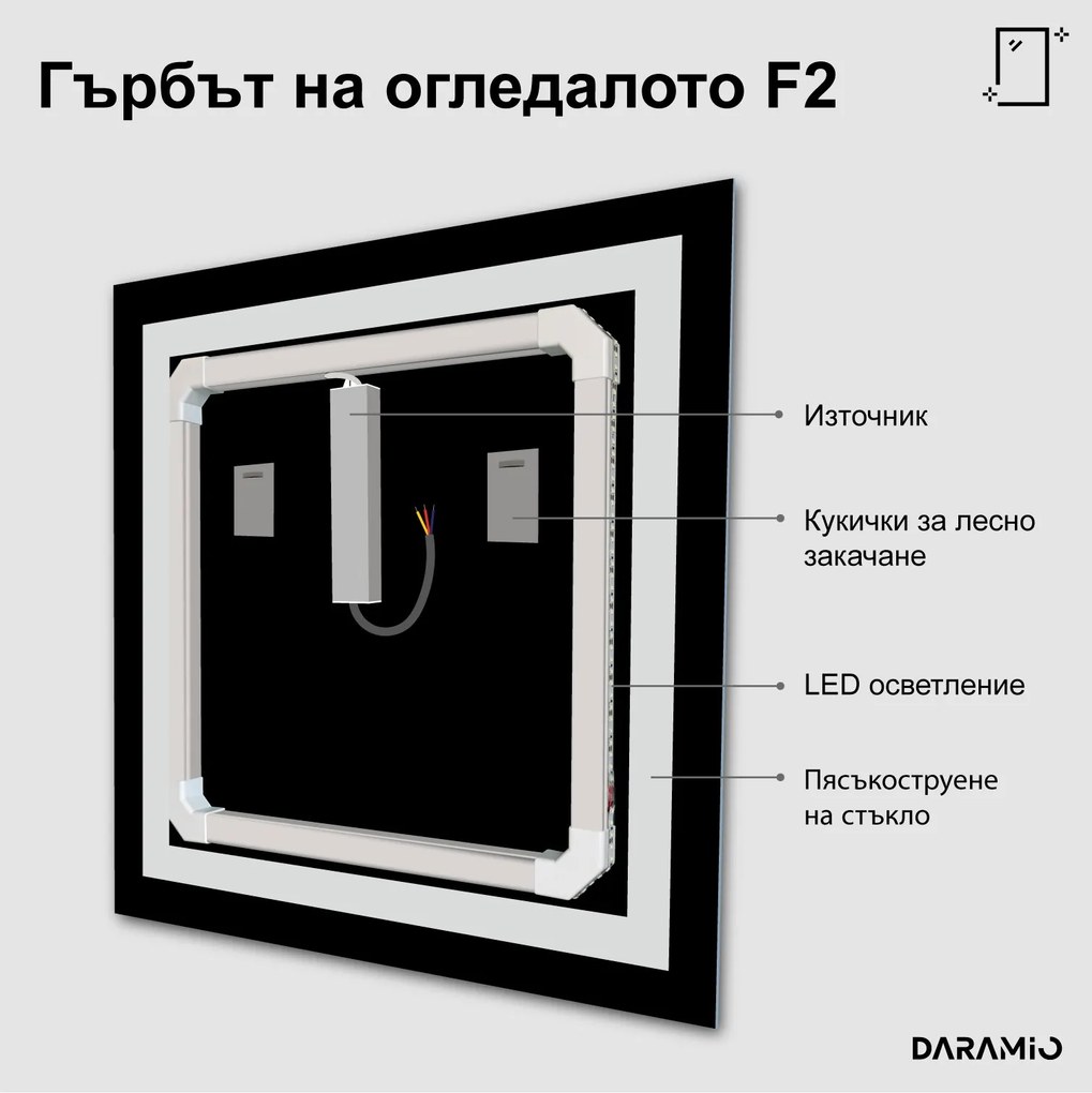 Огледало с лед осветление F2