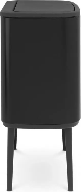 Кош за боклук Brabantia Bo Touch 651106, 36 л, Плавно и безшумно отваряне, Голям отвор, Черен