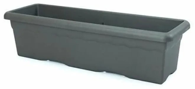 Саксия Plastiken   100 x 44 x 40 cm Квадратен Антрацит Пластмаса