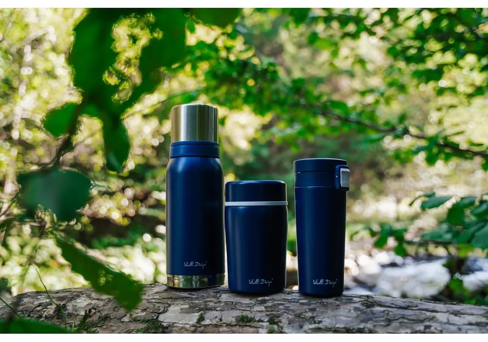 Тъмносиня термочаша за пътуване , 400 ml Fuori - Vialli Design