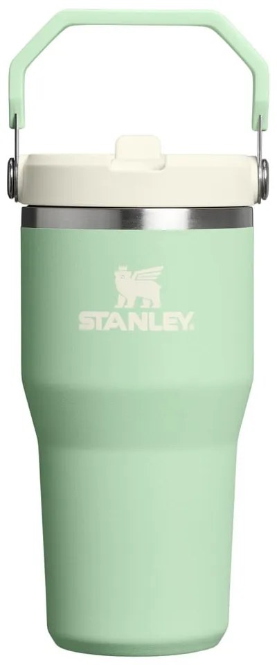 Светлозелен термос от неръждаема стомана 600 ml IceFlow™ Flip Straw 2.0 Tumbler Pistachio – Stanley