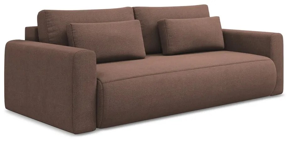 Розов разтегателен диван с място за съхранение 238 cm Kapua – Makamii