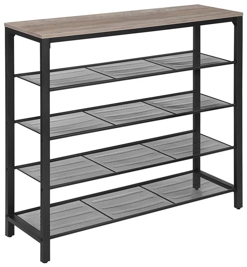 Обувница DAVOR сива/черна