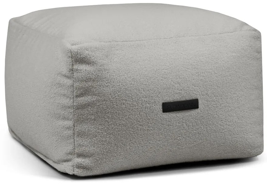 Светлосив пуф от букле Softbox MooG – SLOWDOWN
