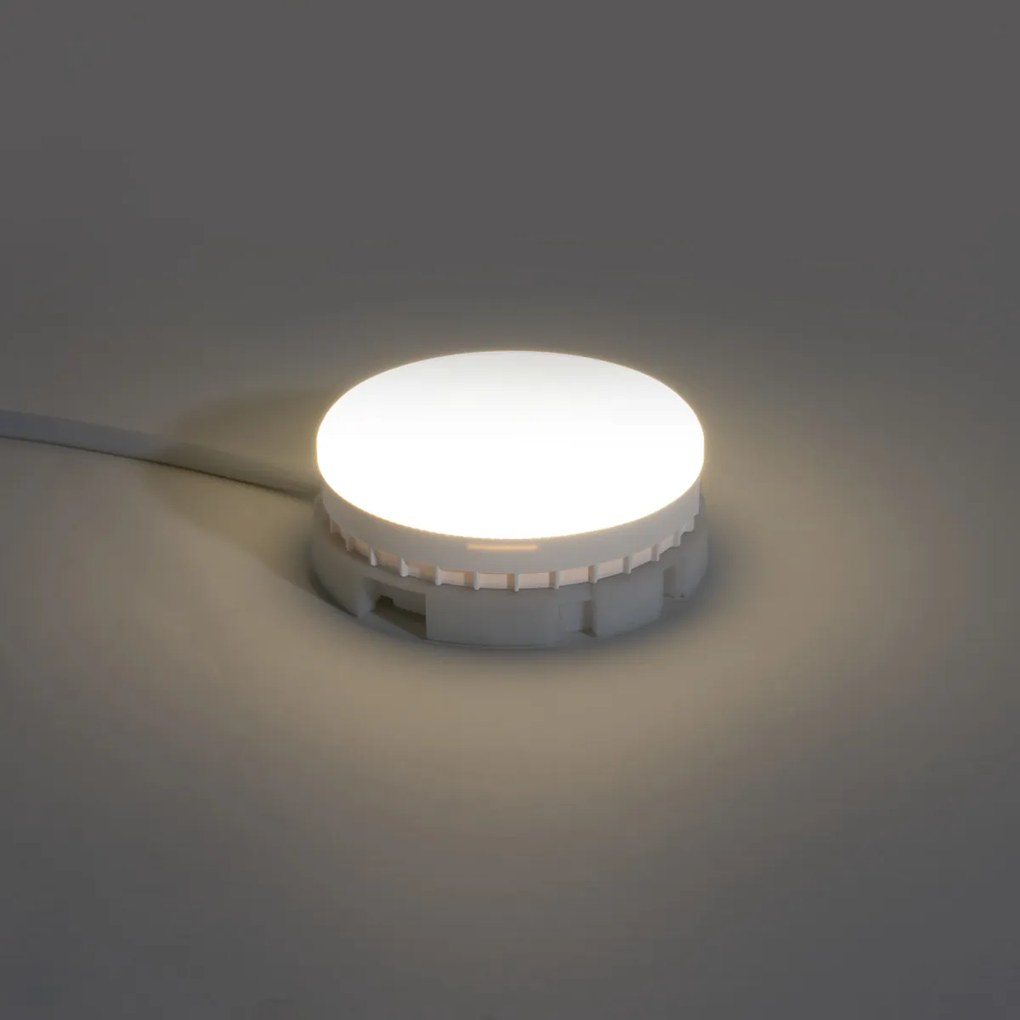 Комплект от 5 GX53 3-степенни димируеми до топло LED крушки 7W 750 lm 2700K-4000K