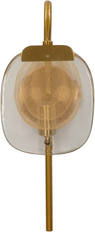 Стъклена стенна лампа в златист цвят Softy – Mauro Ferretti